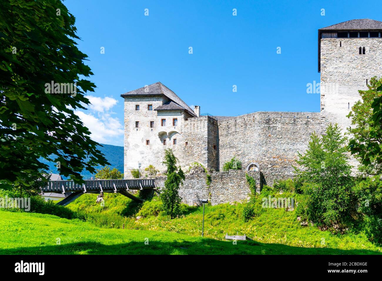 Kaprun Castle - medieaval fortress built in the 12th century, Kaprun, Austria. Stock Photo