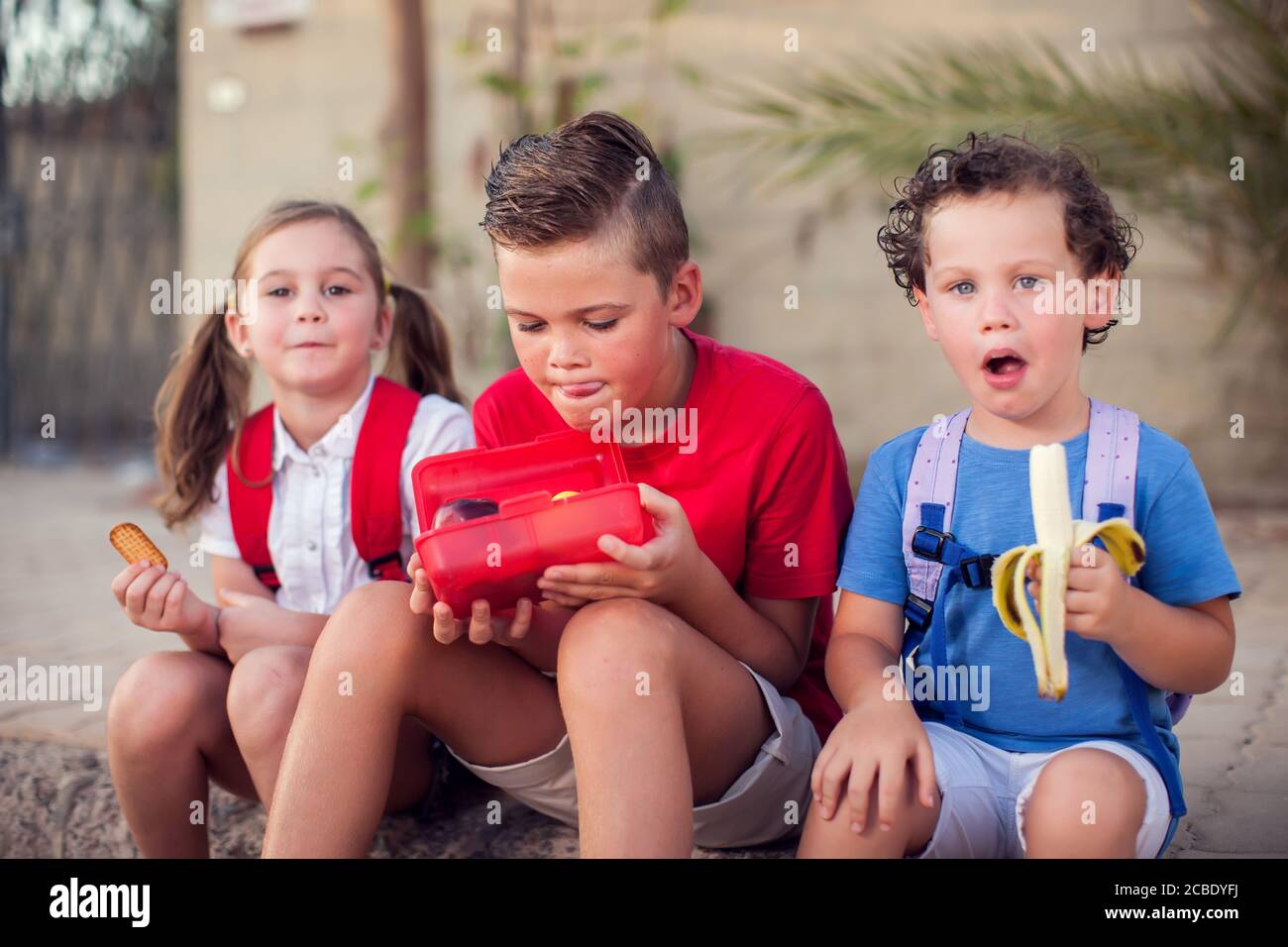 Snack time school hi-res stock photography and images - Alamy