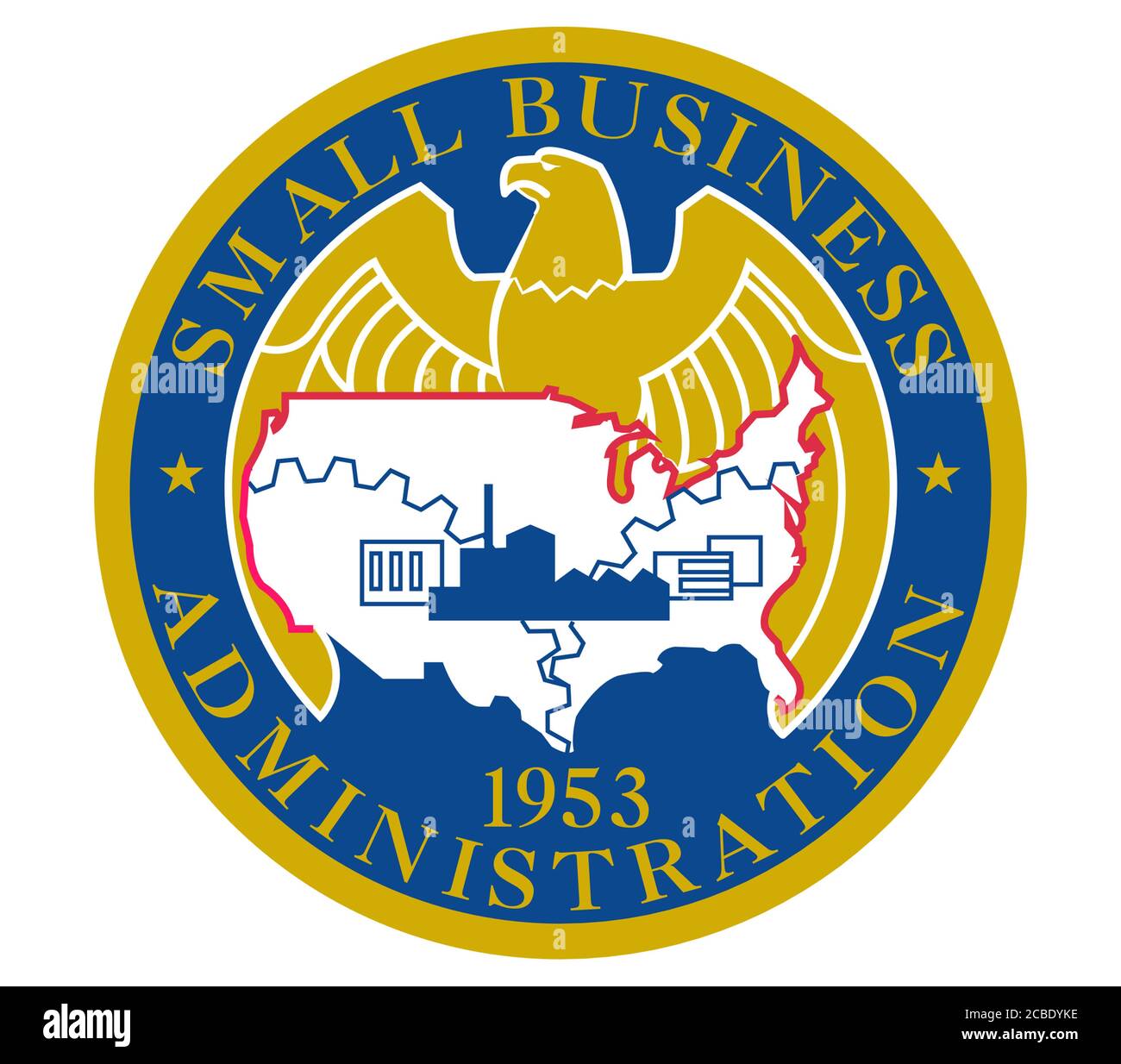 Small Business Administration icon logo Stock Photo Alamy