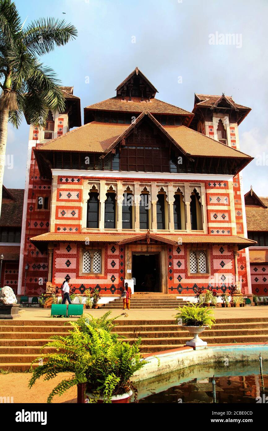 Napier Museum is a popular attraction for history buffs in Trivandrum that showcases glimpse of the rich Kerala's cultural heritage. Stock Photo