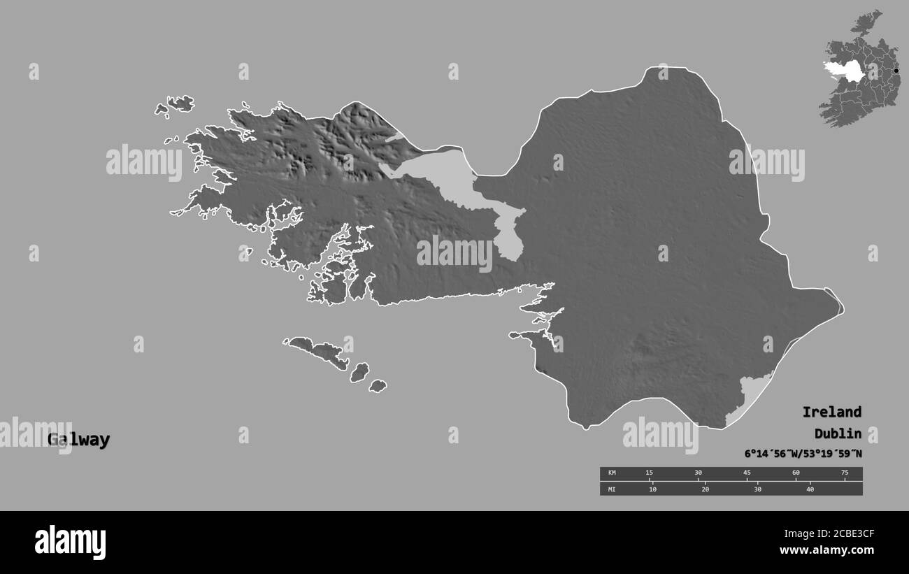 Map of galway Black and White Stock Photos & Images Alamy