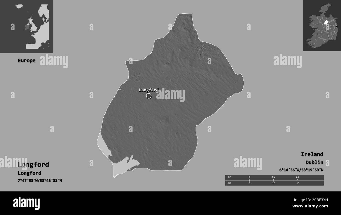 Map of longford hires stock photography and images Alamy