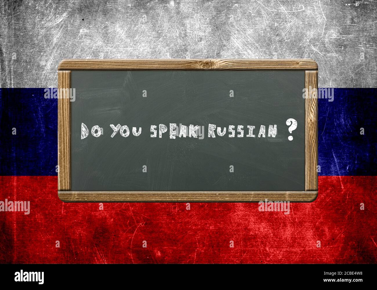 Do you speak russian Stock Photo