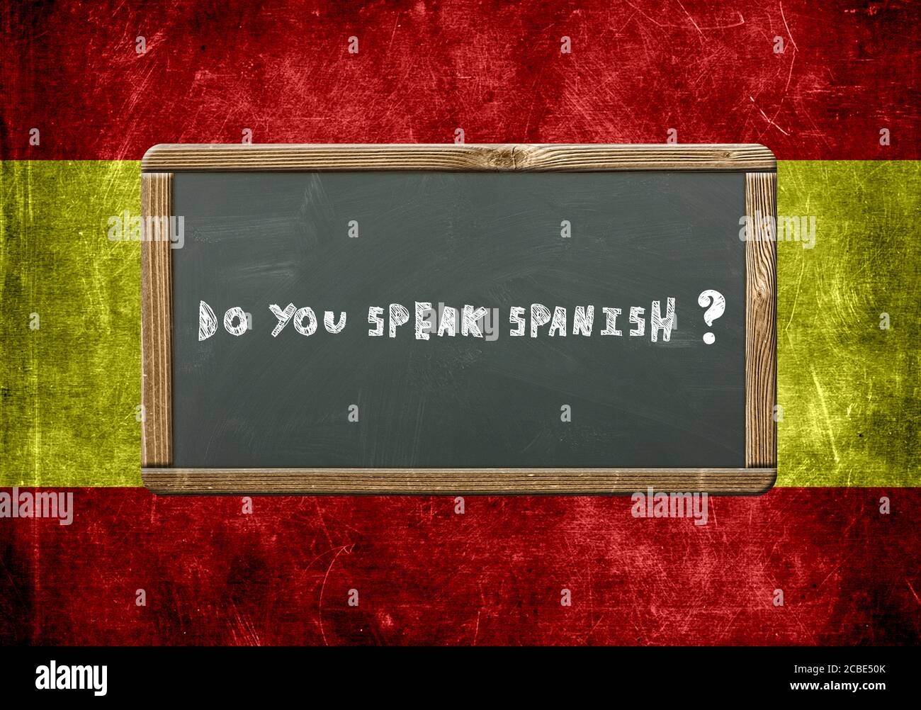 Do you speak spanish Stock Photo