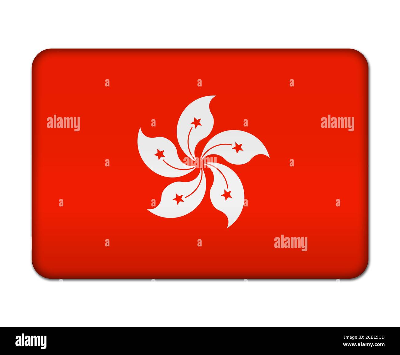 flag icon of hong kong Stock Photo