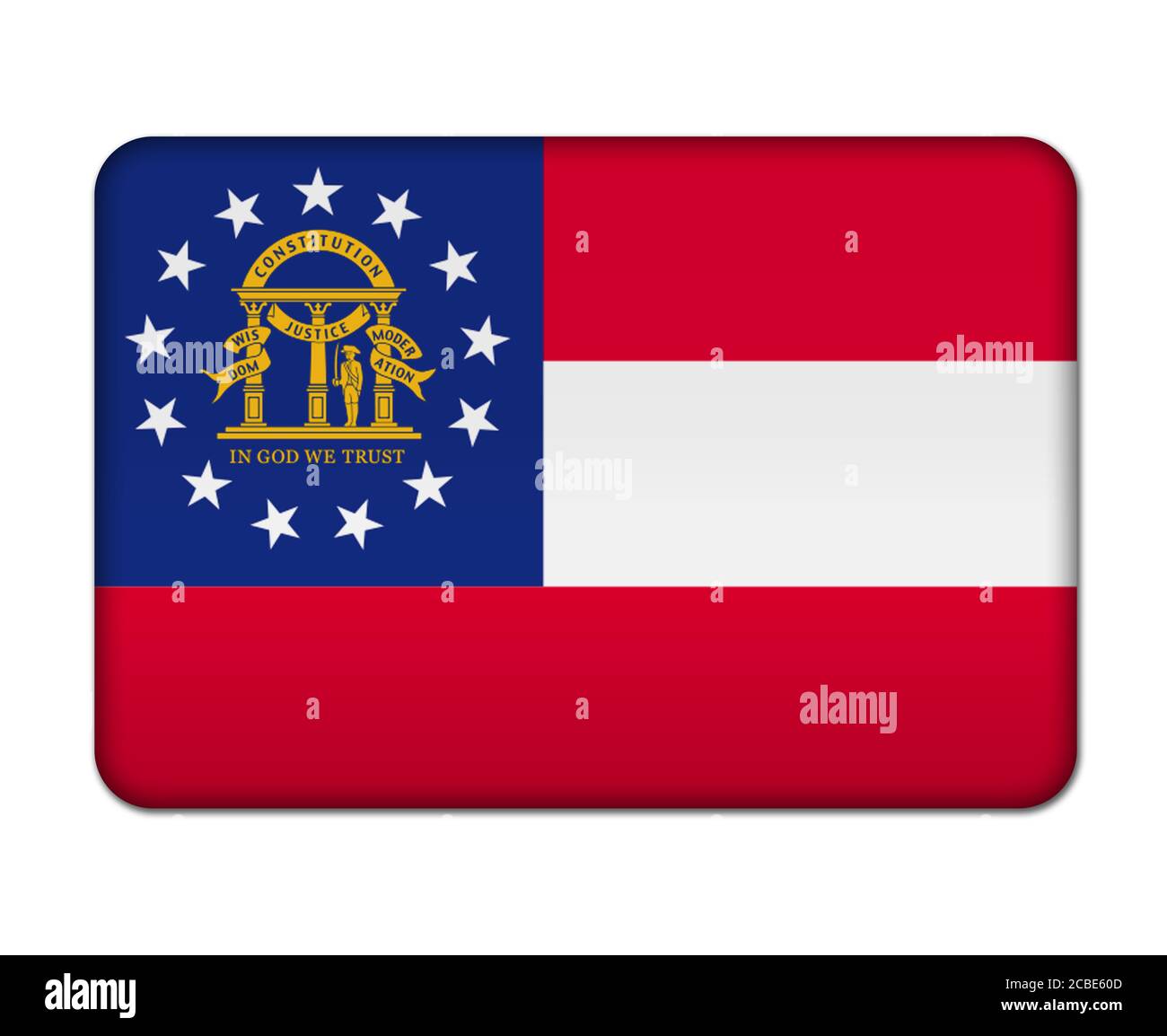 Georgia state flag Stock Photo