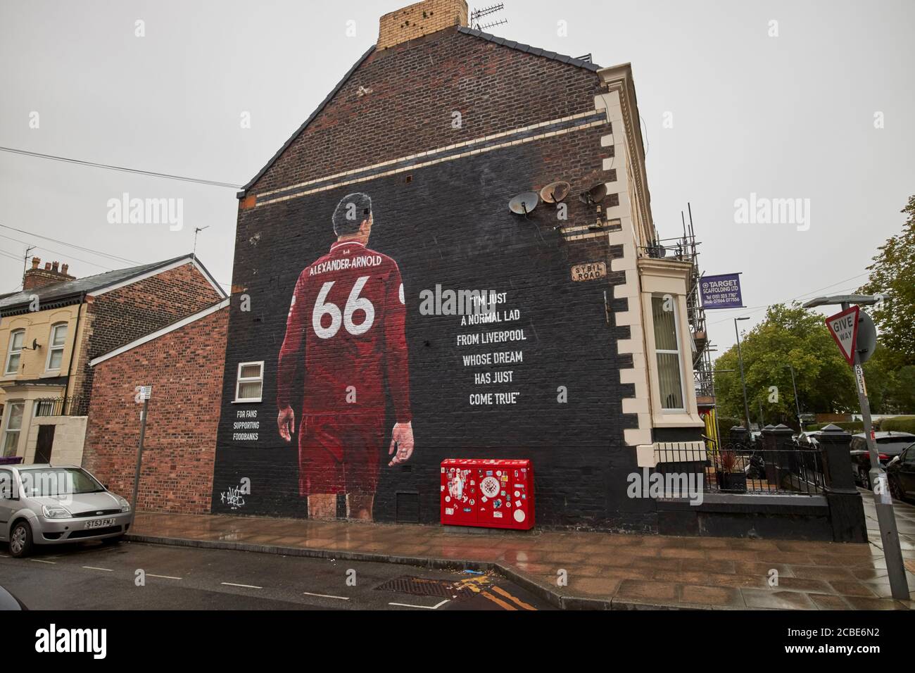 liverpool fc player trent alexanderarnold wall mural sybil road near