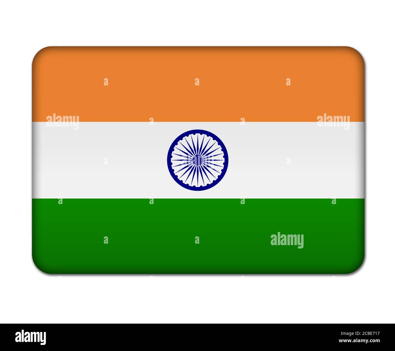 India flag button icon Stock Photo Alamy
