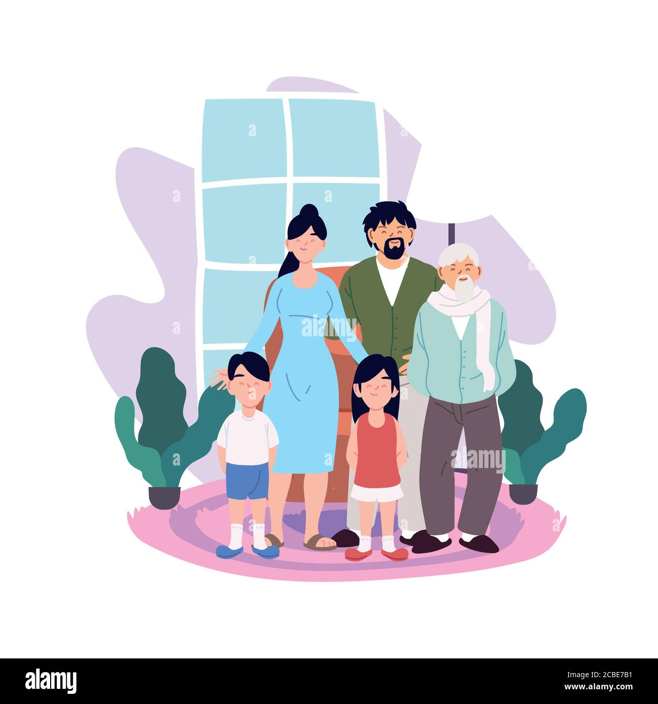 Mother Father Daughter And Son With Grandfather Cartoons In Home Room Design Family Relationship And Generation Theme Vector Illustration Stock Vector Image Art Alamy Mother Father Daughter And Son With Grandfather Cartoons In Home Room Design Family Relationship And Generation Theme Vector Illustration Stock Vector Image Art Alamy