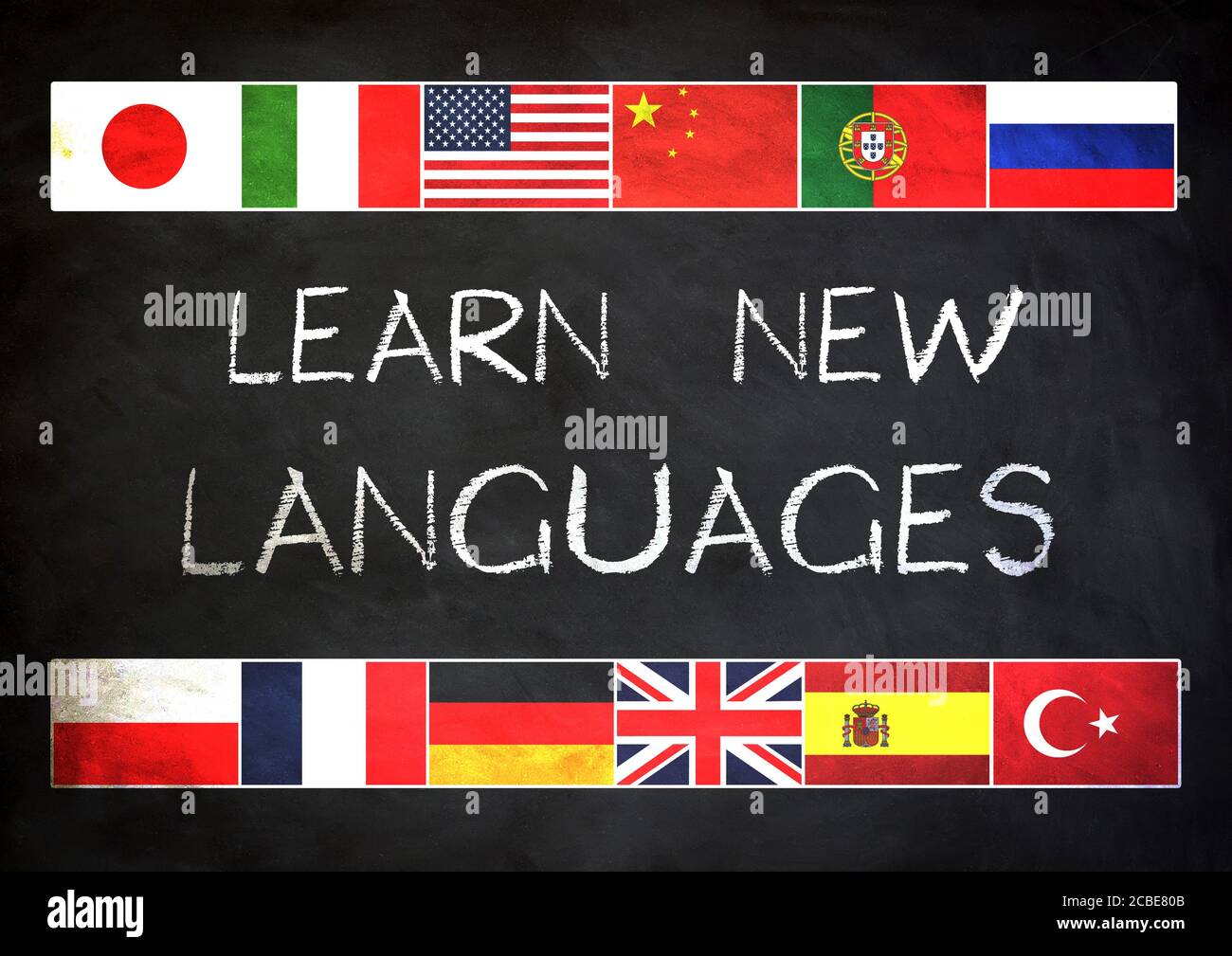 Learn new languages Stock Photo