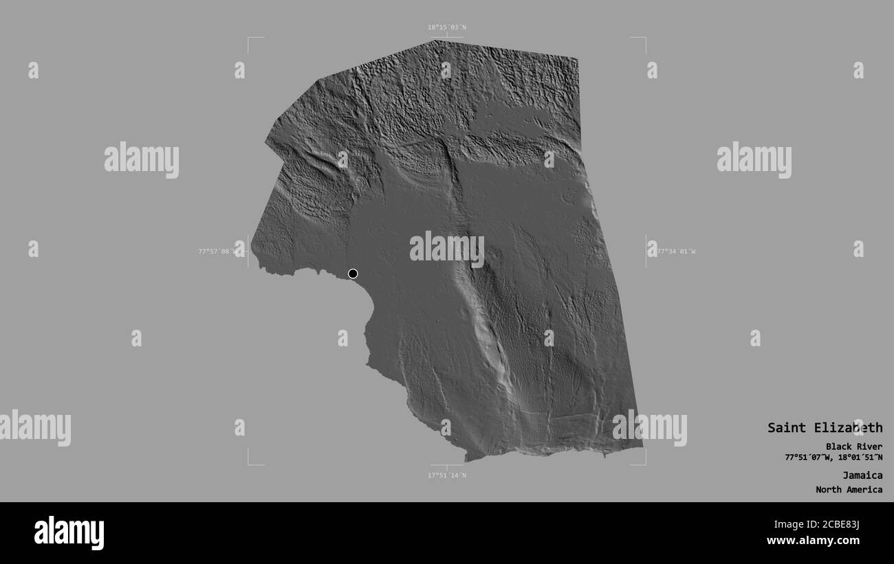 Black River Jamaica Map Black River Jamaica Black And White Stock Photos & Images - Alamy