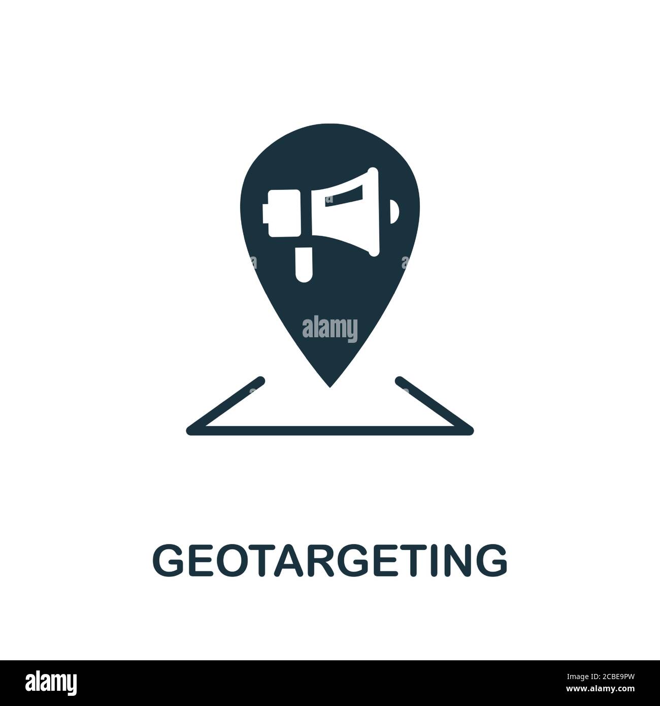 Geotargeting icon. Simple element from social media collection ...