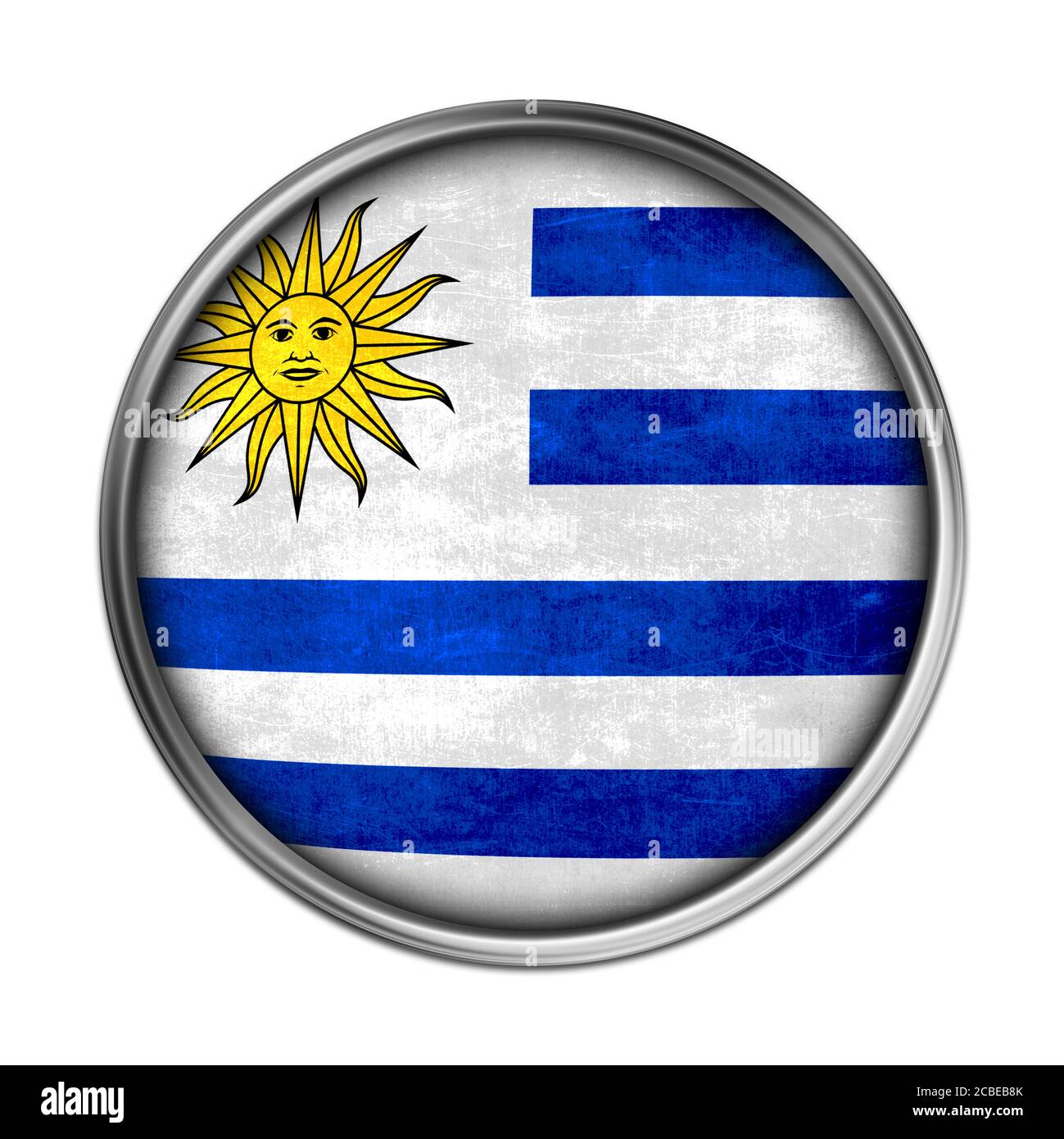 Uruguay Flag Button Icon High Resolution Stock Photography And Images Alamy