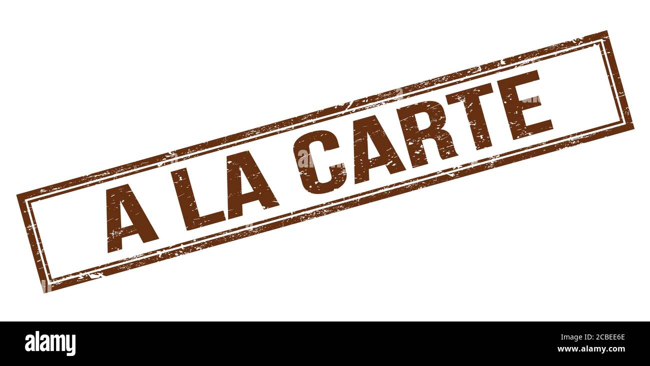 A la carte word hi-res stock photography and images - Alamy