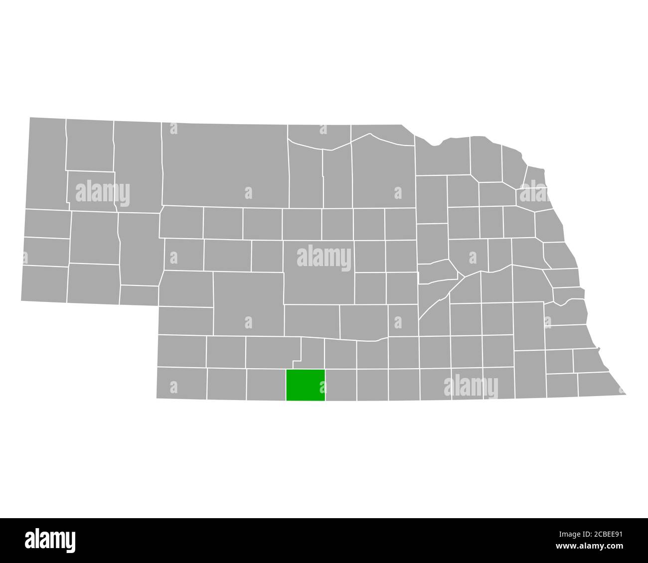 Map of Furnas in Nebraska Stock Photo Alamy