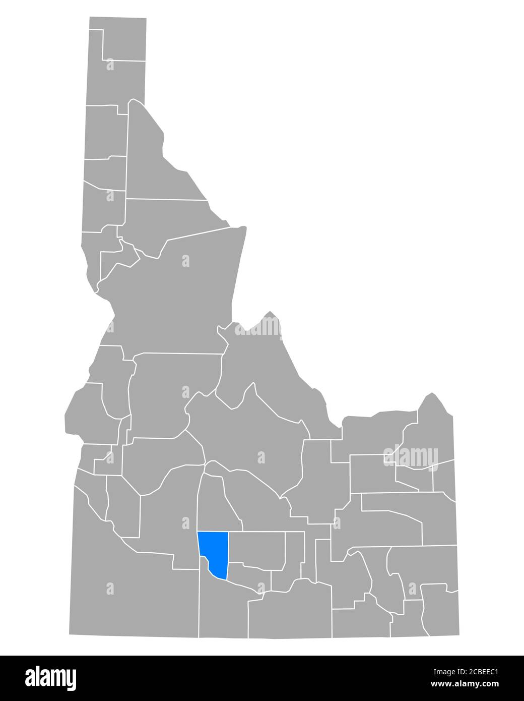 Map of Gooding in Idaho Stock Photo Alamy