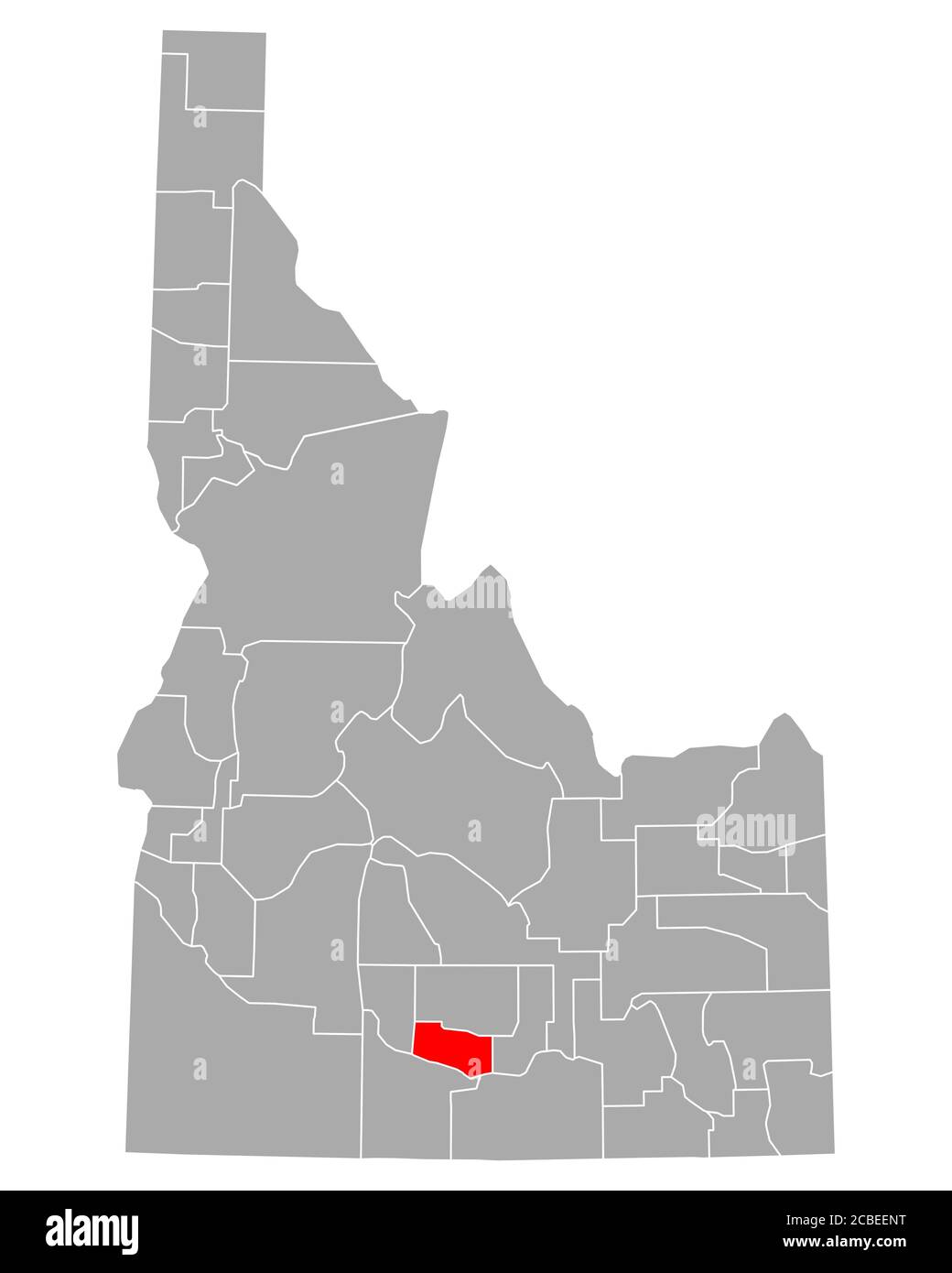 Map of Jerome in Idaho Stock Photo Alamy