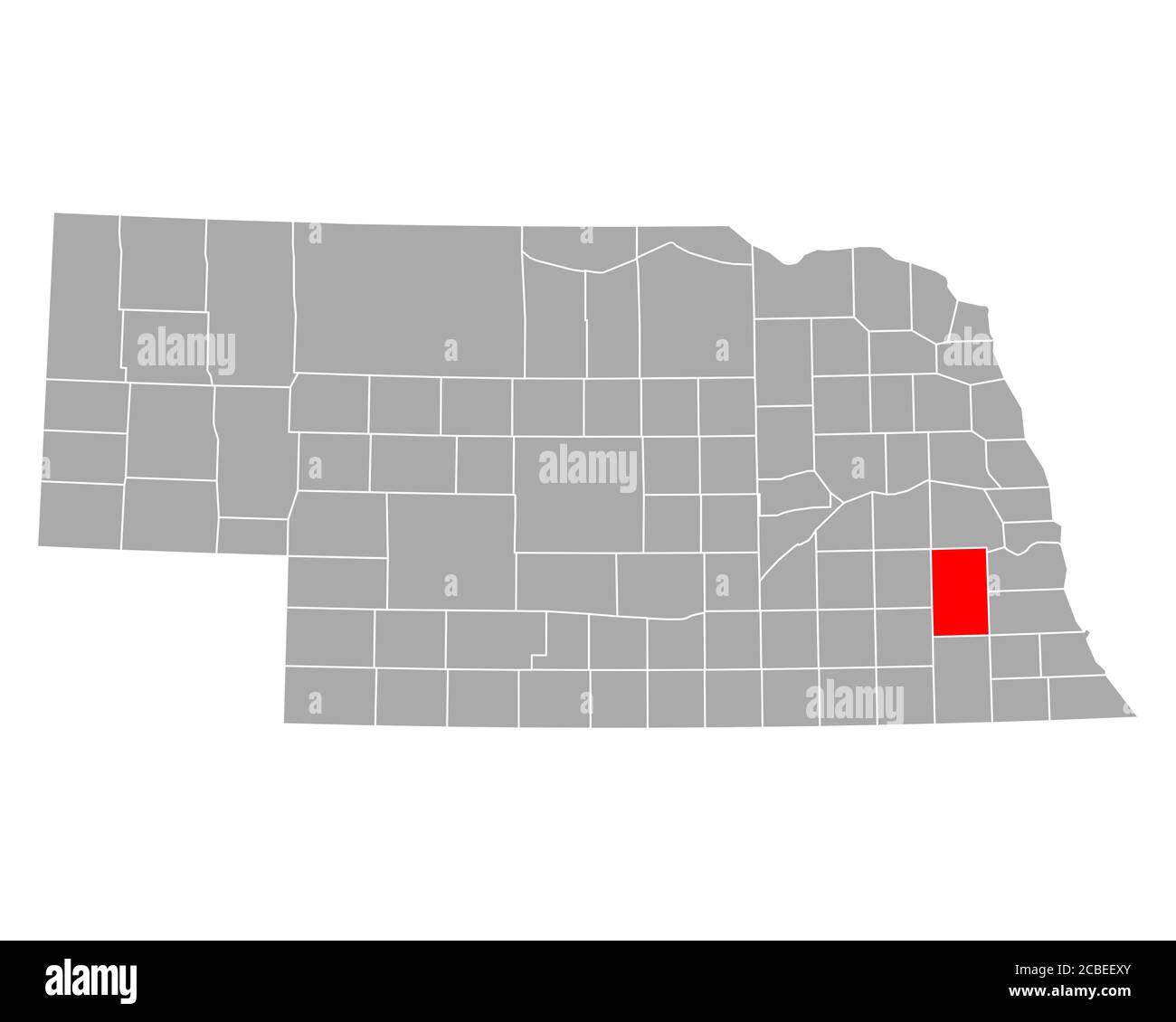 Map of Lancaster in Nebraska Stock Photo Alamy
