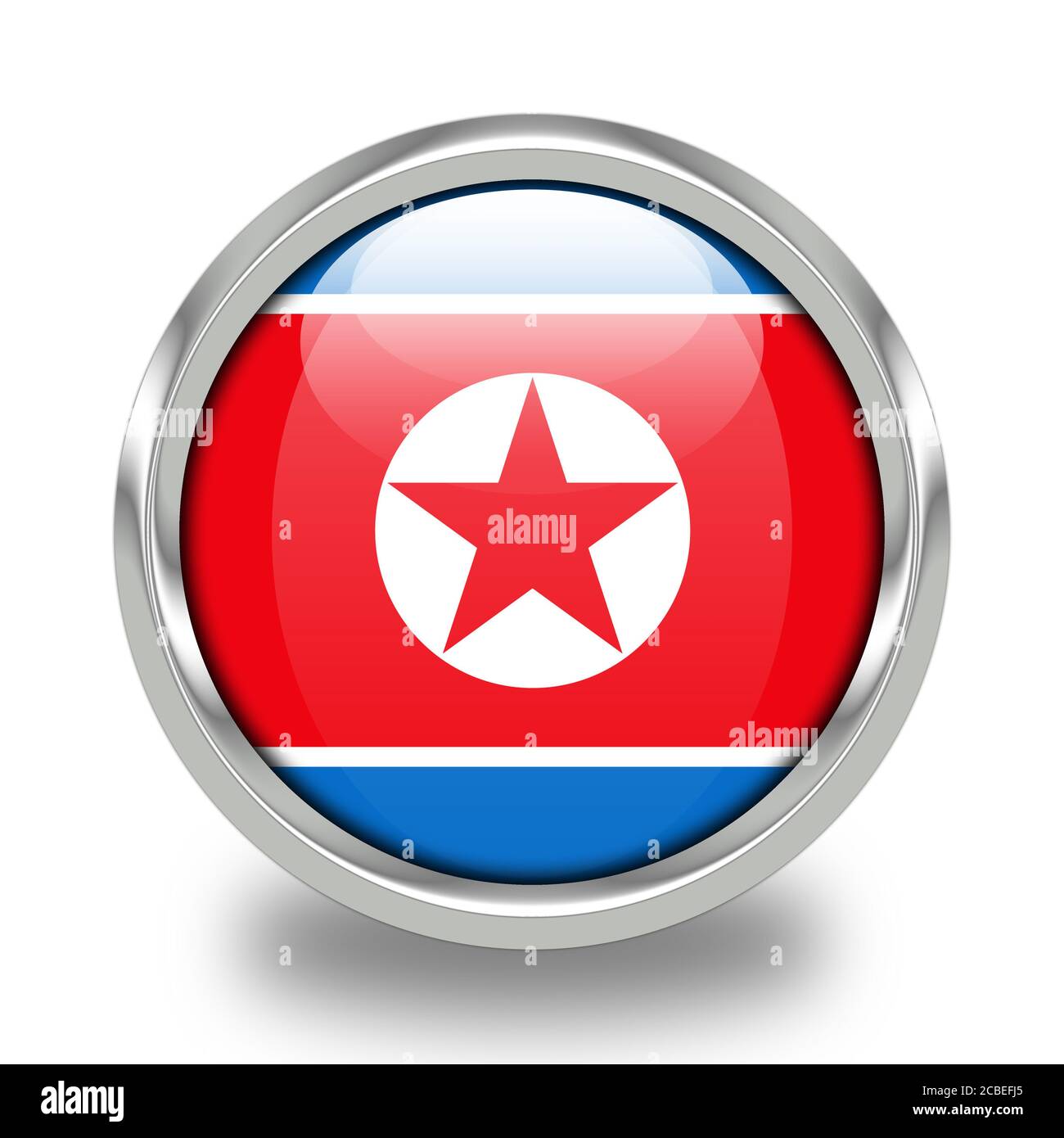Flags of North Korea Stock Photo Alamy