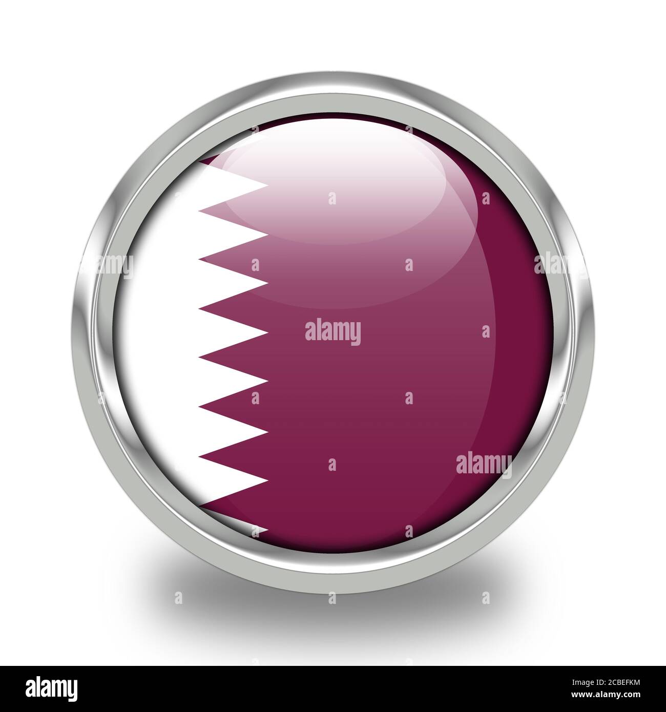 Flags of Qatar Stock Photo Alamy