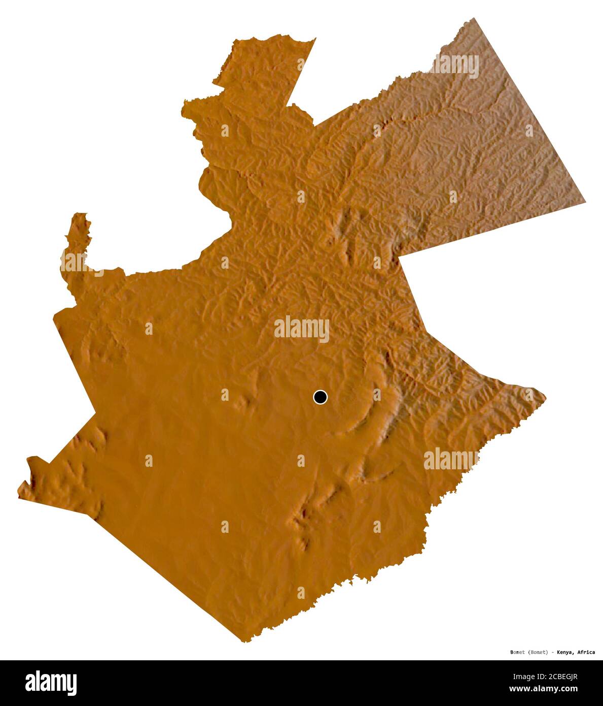 Map Of Bomet County Shape Of Bomet, County Of Kenya, With Its Capital Isolated On A Solid Color  Background. Bilevel Elevation Map. 3D Rendering Stock Photo - Alamy
