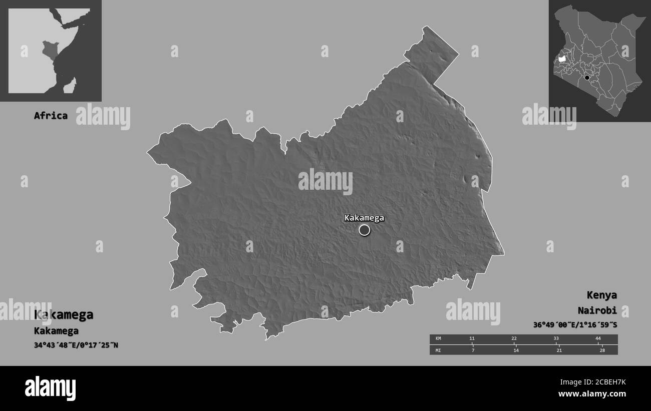 Shape Of Kakamega County Of Kenya And Its Capital Distance Scale shape-of-kakamega-county-of-kenya-and-its-capital-distance-scale