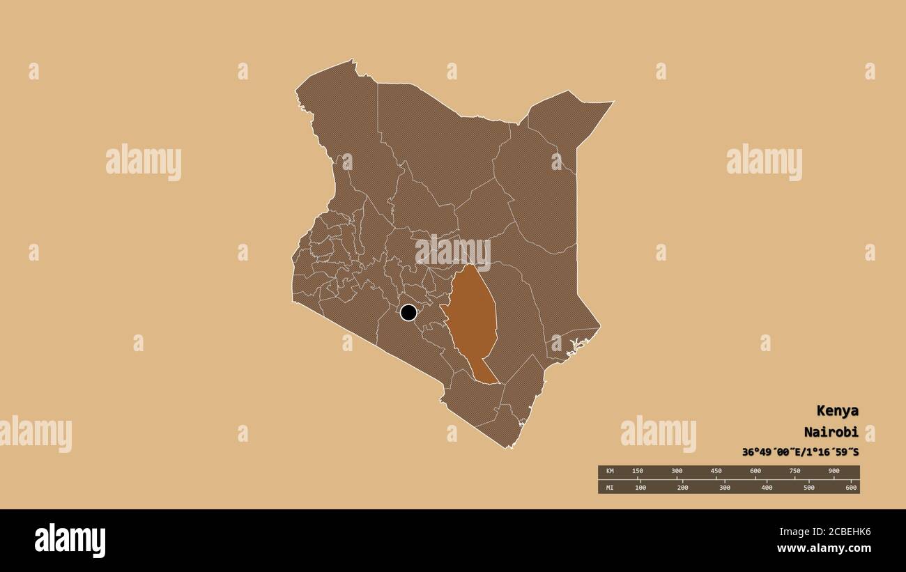 Kitui map hi-res stock photography and images - Alamy