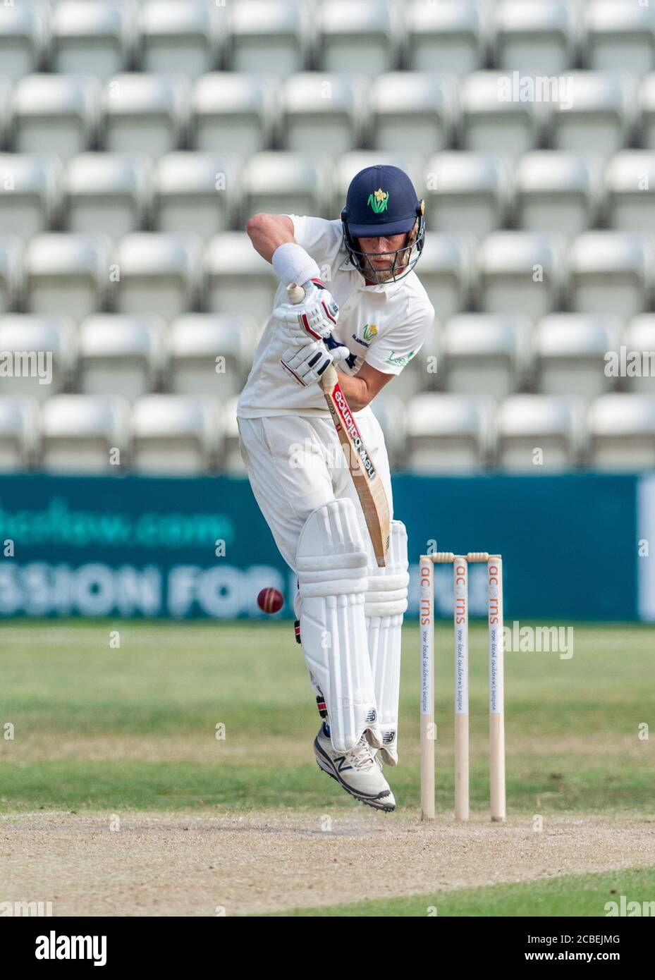 Glamorgan's Billy Root batting in a Bob Willis Trophy Match between Worcestershire and Glamorgan Stock Photo