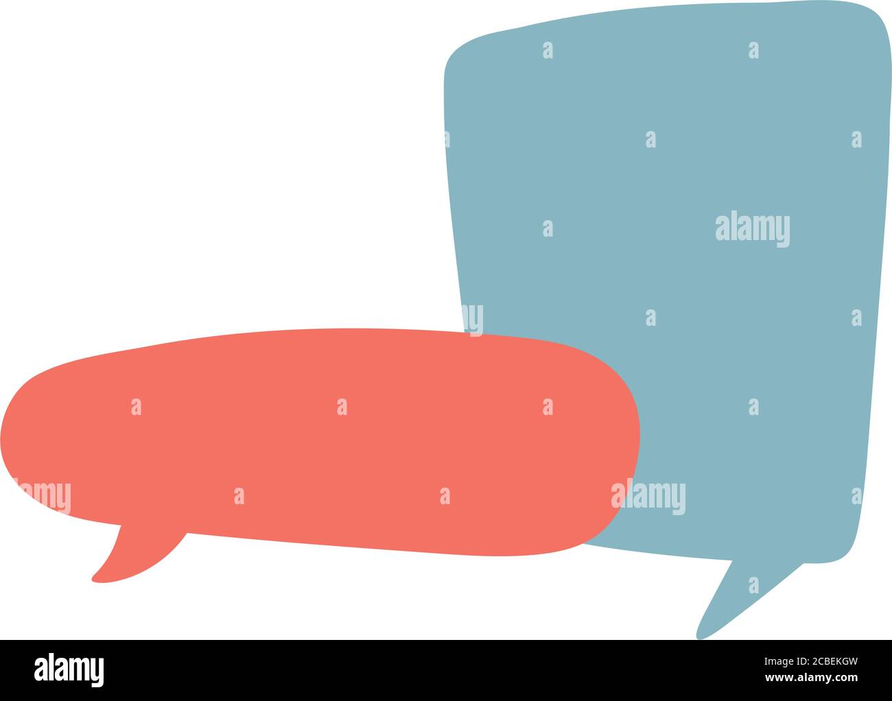 speech bubbles on white background vector illustration design Stock Vector