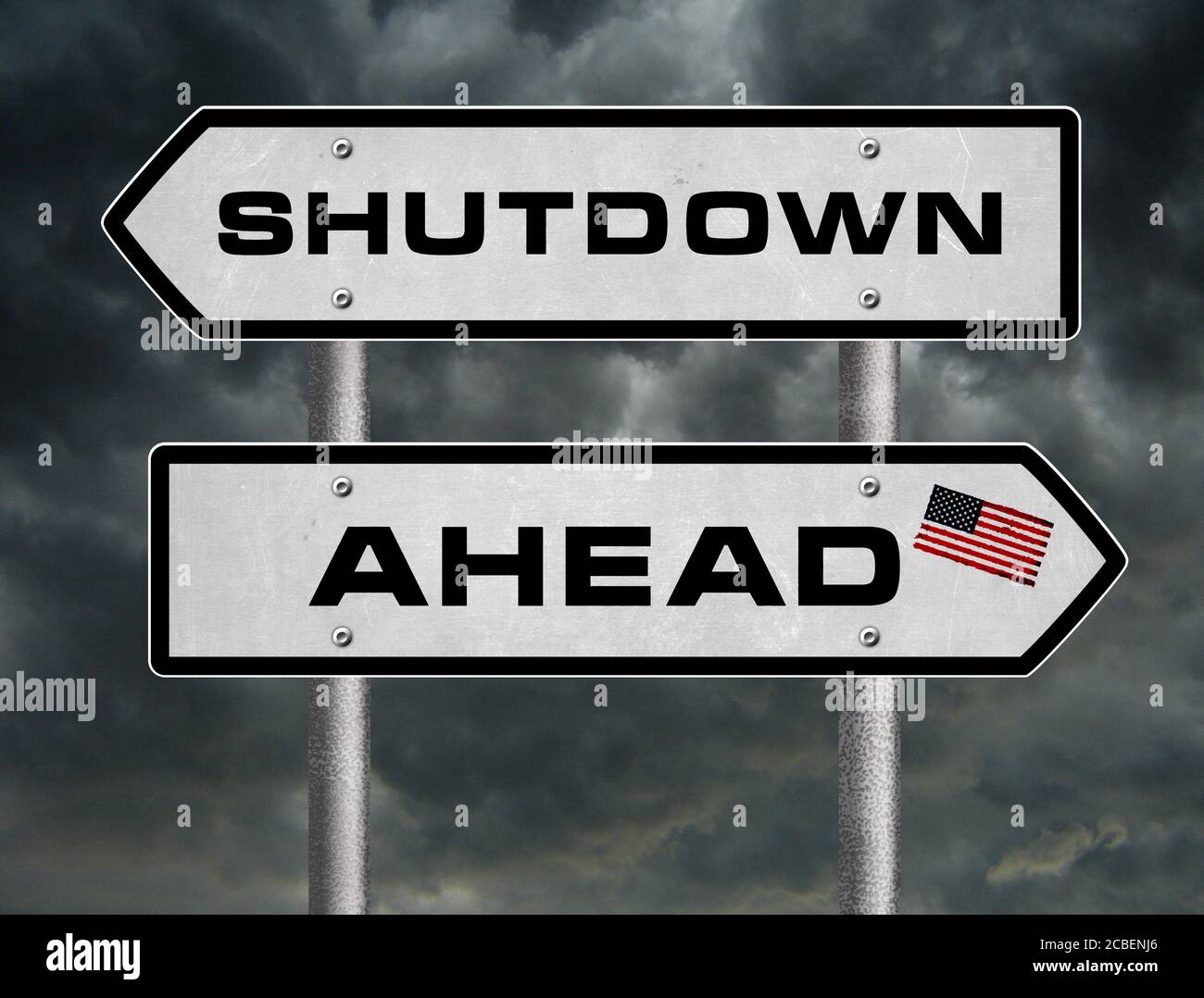 Government shutdown Stock Photo