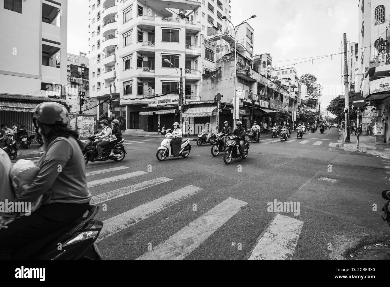 HO CHI MINH CIT, VIETNAM Nov 12, 2019 road traffic in ho chi minh