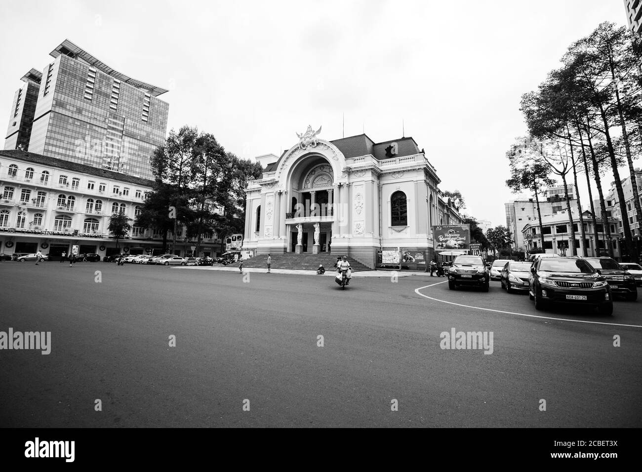 HO CHI MINH CIT, VIETNAM Nov 12, 2019 The munichipal theatre in ho chi minh city Stock Photo