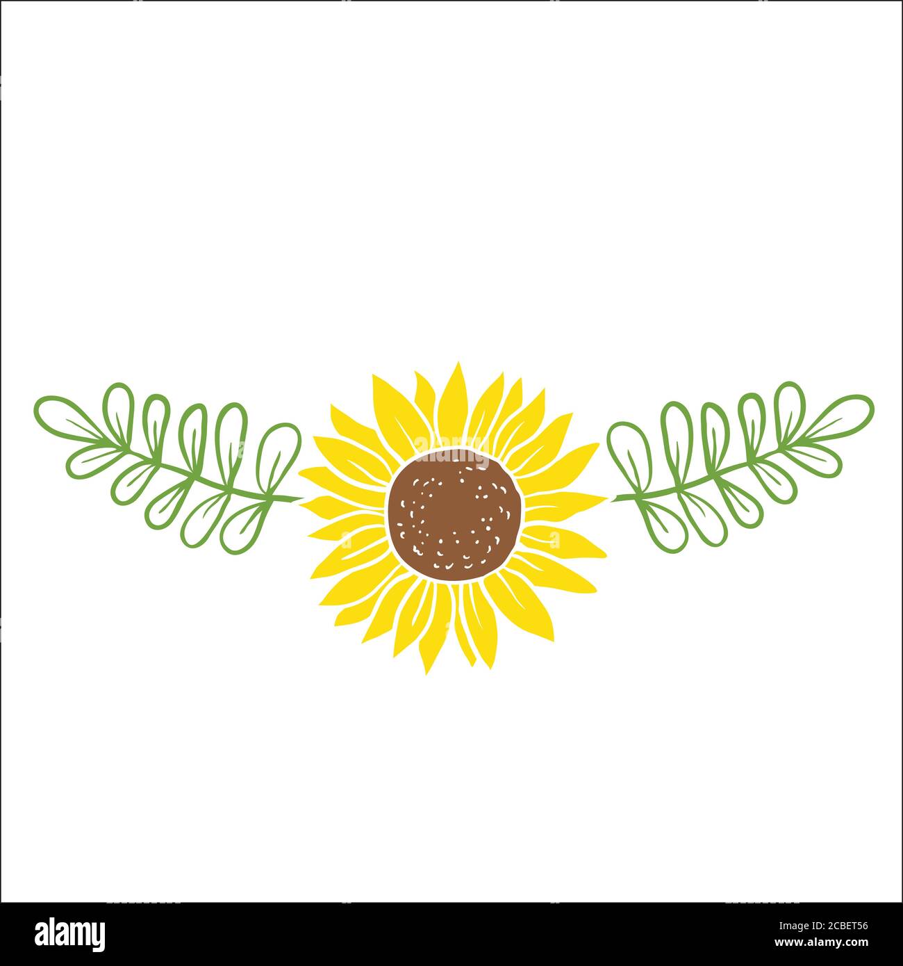 Vector image of hand drawn sunflowers Stock Vector Image & Art - Alamy