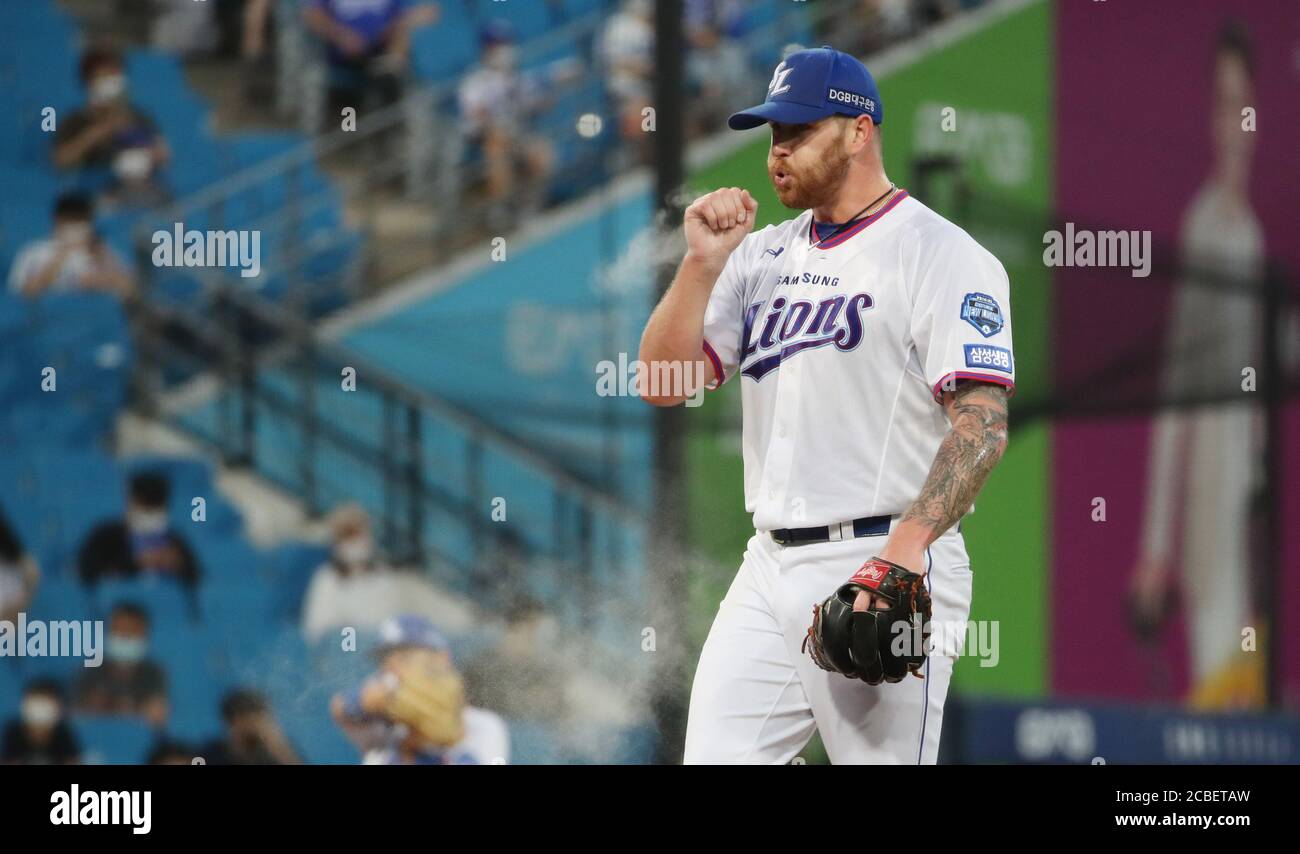 13th Aug, 2020. Samsung Lions' Edward Lively The Samsung Lions