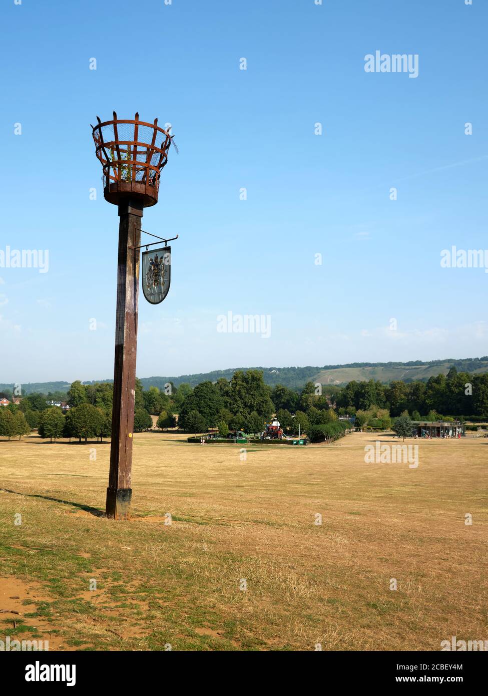 Armada Beacon, Reigate Priory Park Erected in 1988 as part of the Armada 400th anniversary celebrations in Surrey England UK Stock Photo