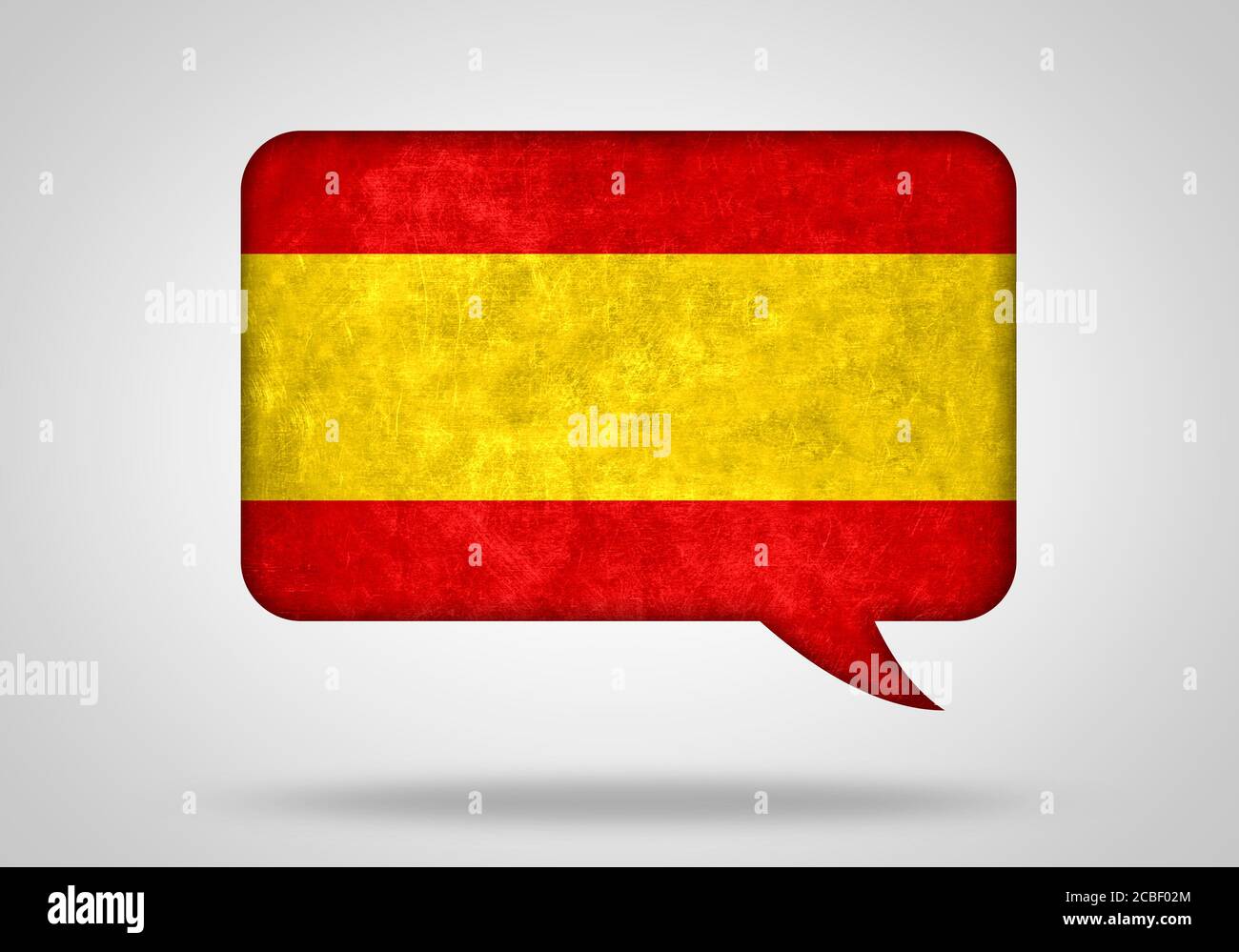 Spanish speech balloon Stock Photo Alamy