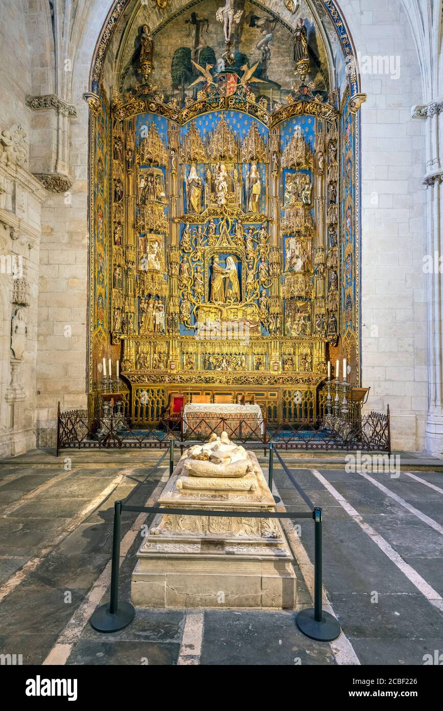 Capilla de Santa Ana, Cathedral of Saint Mary of Burgos, Burgos, Castile and Leon, Spain Stock Photo