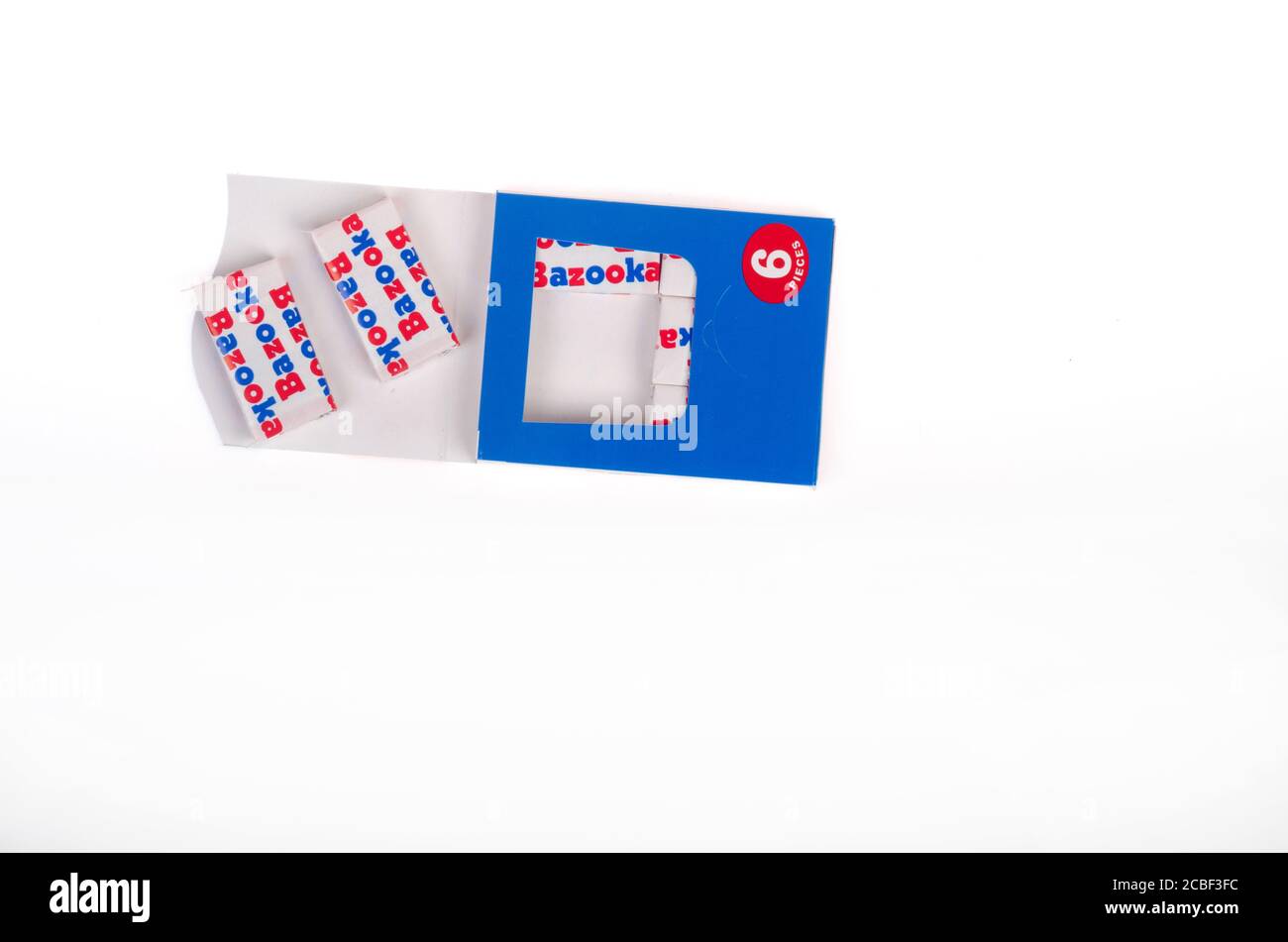 Bazooka Chewing Gum Packet Stock Photo