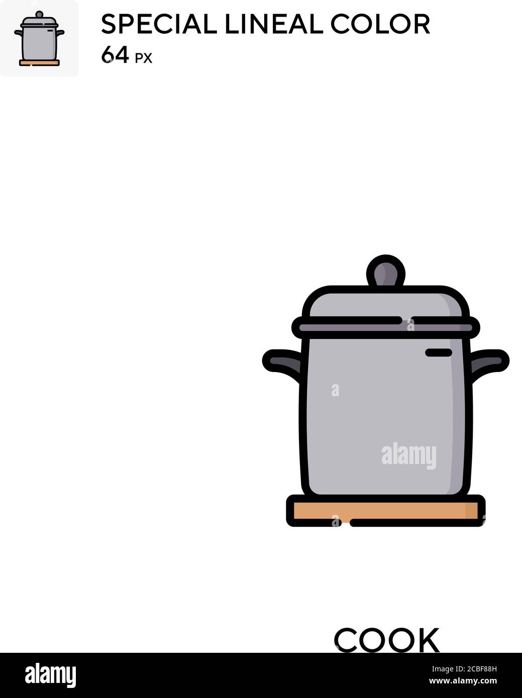 Cook Simple vector icon. Cook icons for your business project Stock ...