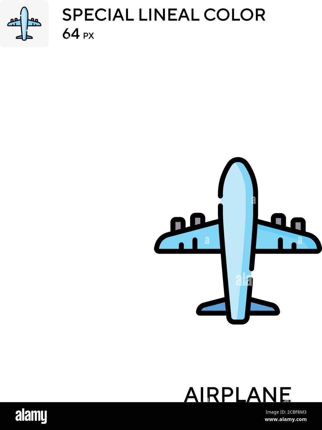 Airplane Simple vector icon. Airplane icons for your business project ...