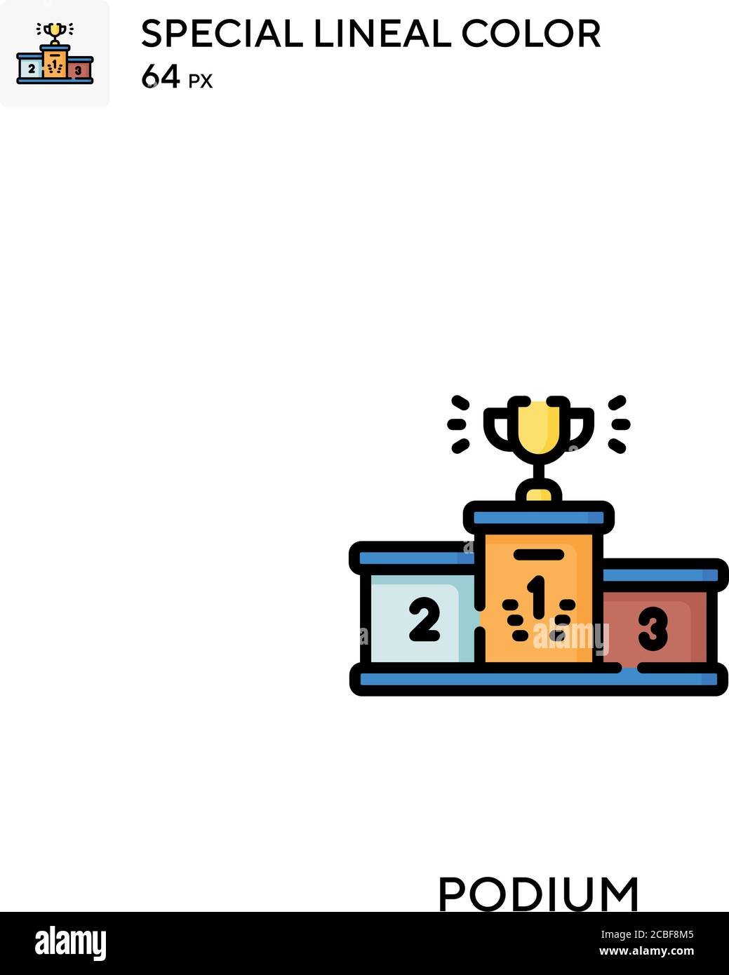 Podium Simple vector icon. Podium icons for your business project Stock ...