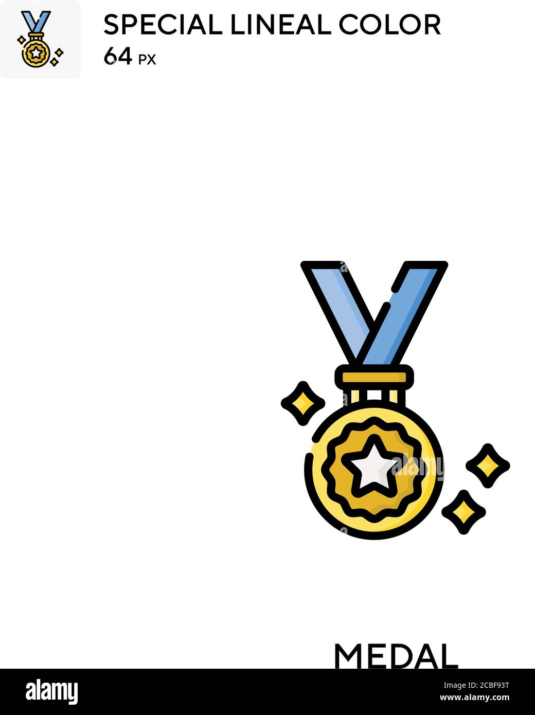 Medal Simple vector icon. Medal icons for your business project Stock ...