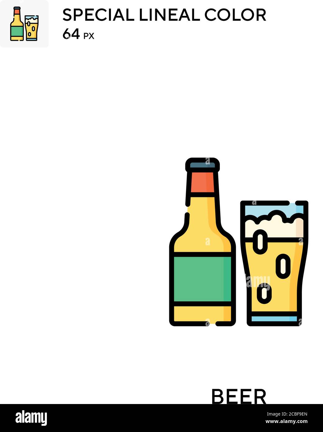 Beer Simple vector icon. Beer icons for your business project Stock ...