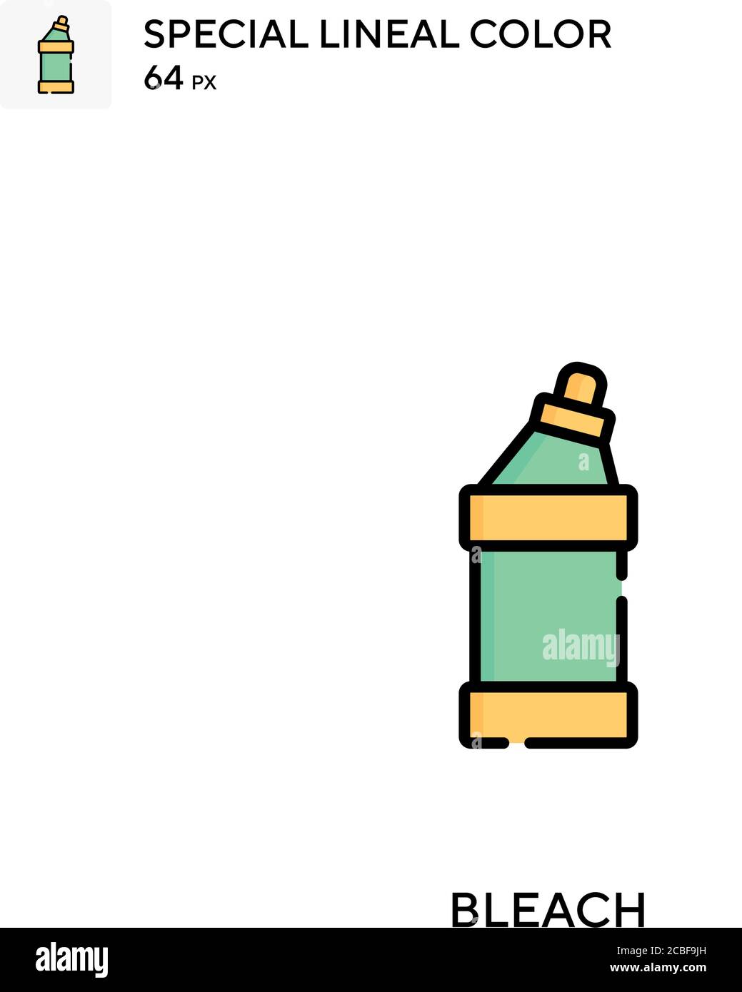Bleach Simple vector icon. Bleach icons for your business project Stock ...