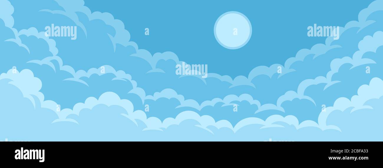 Cloudy sky background Stock Vector Image & Art - Alamy