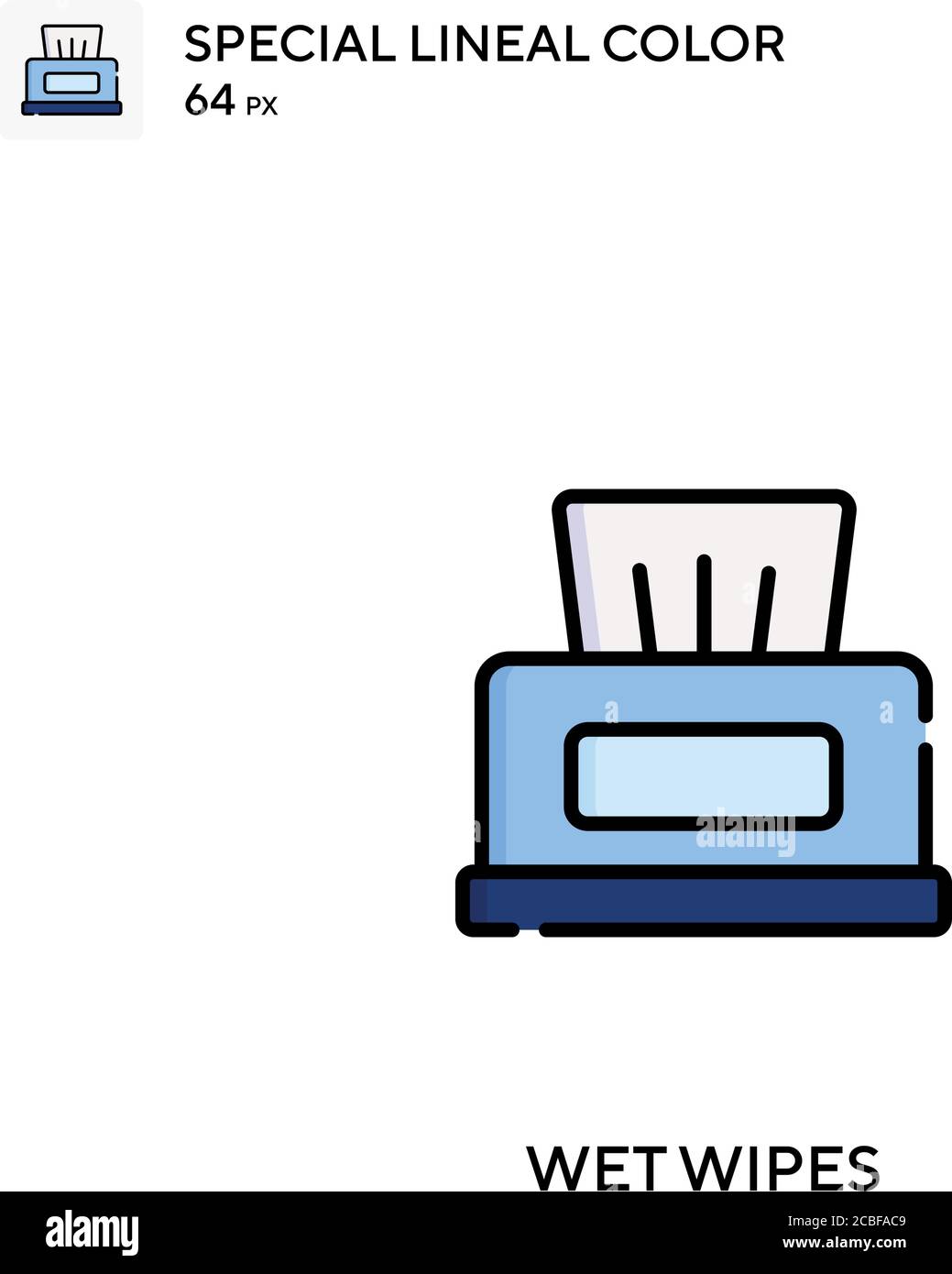 Wet wipes Simple vector icon. Wet wipes icons for your business project