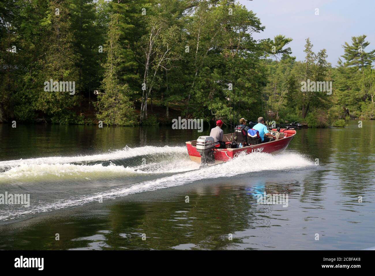 Boat trips on Buckhorn Lake, Ontario Stock Photo Alamy
