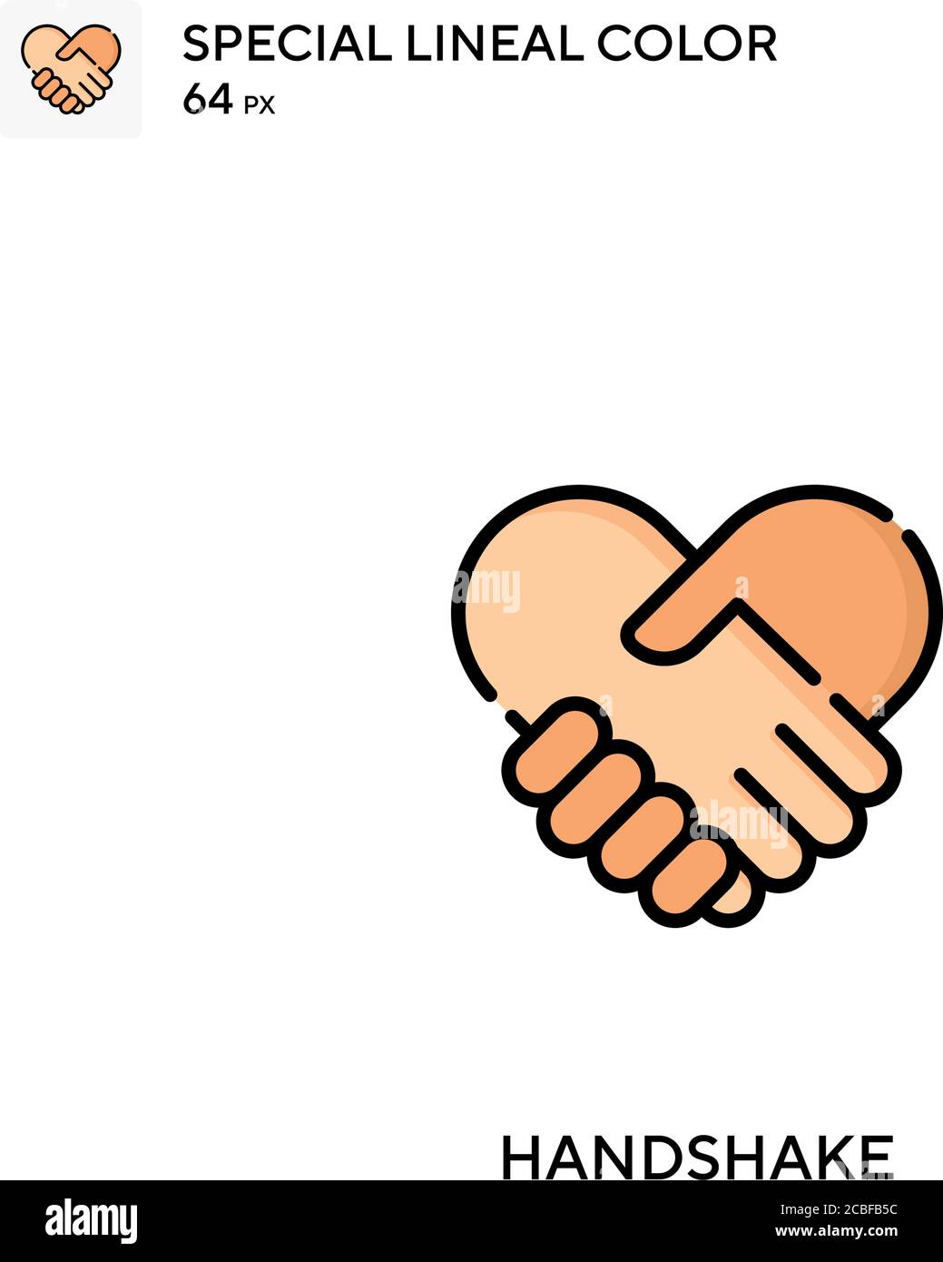 Handshake Simple vector icon. Handshake icons for your business project ...