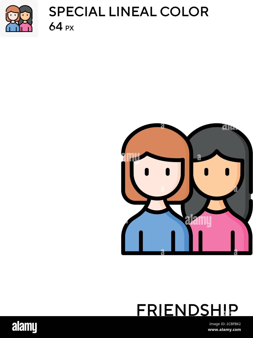 Friendship Simple vector icon. Friendship icons for your business ...