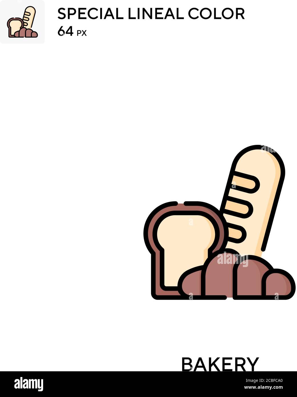Bakery Simple vector icon. Bakery icons for your business project Stock ...